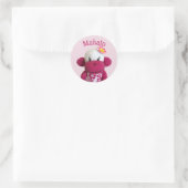 Aloha Sock Monkey Ronde Sticker (Tas)