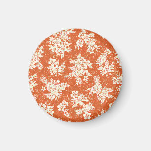 Aloha Spirit: harmonie tussen Hibiscus en ananas. Magneet