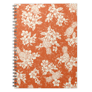 Aloha Spirit: harmonie tussen Hibiscus en ananas. Notitieboek