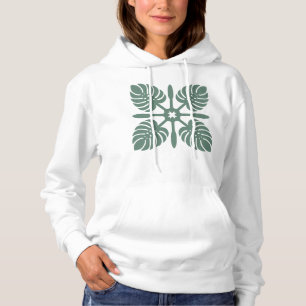Aloha Spirit Hawaiaanse quilt - Monstera & Peddels Hoodie