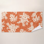Aloha Spirit : Hibiscus-Ananas Harmonie. (Serviette de bain)