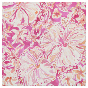 ALOHA STATE Tropische Waterverf Floral Stof