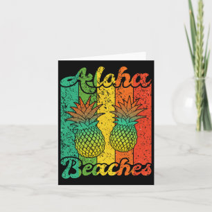 Aloha Stranden Ananas Hawaï Beach Kaart