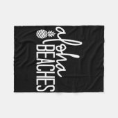 Aloha Stranden Cute Strand Bruids Bachelorette Fee Fleece Deken (Voorkant (Horizontaal))