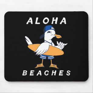 Aloha Stranden Funny Seagull Matching Family Beach Muismat