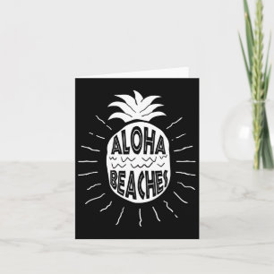 Aloha Stranden Hawaii Beach Zomer Vakantie Mannen Kaart