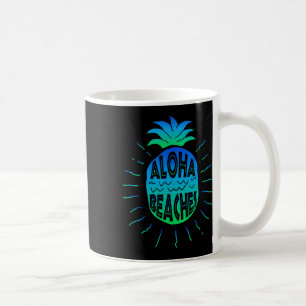 Aloha Stranden Hawaii Beach Zomer Vakantie Mannen Koffiemok
