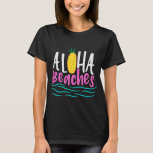 Aloha Stranden Hawaii Strand Zomer Vakantie Mannen T-shirt