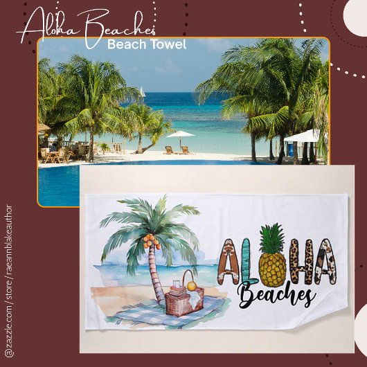 Aloha stranden! Strandlaken