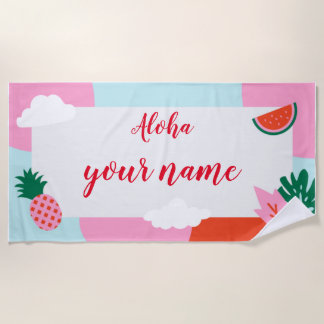 Aloha-strandhanddoek Strandlaken