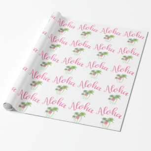 Aloha strandt Hawaiian Style Summera Cadeaupapier