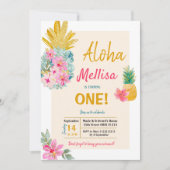 ALOHA Summer Frame Pineappy Invitation (Devant)