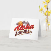 Aloha Summer Kaart (Gele Bloem)