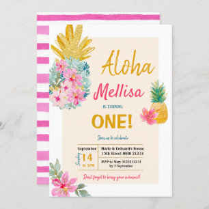 ALOHA Summer Lijst Pineapple Invitation Kaart