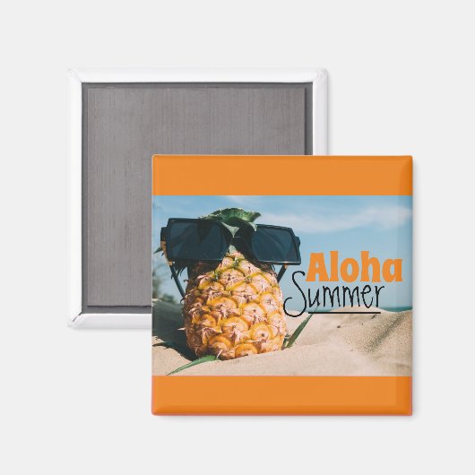 Aloha Summer - Magnet Carré (Recto/Verso)