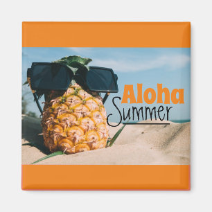 Aloha Summer - Square Magnet Magneet