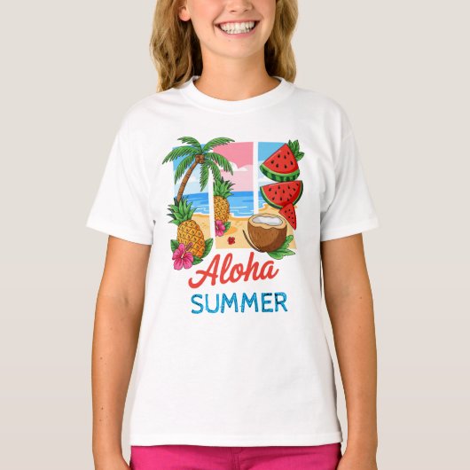 Aloha Summer T-shirt (Voorkant)