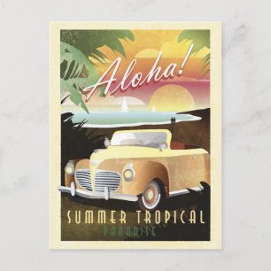 Aloha! Summer Tropical Paradise Briefkaart