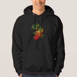 Aloha Summervibes Coconut Cocktail Beach Bar Hoodie