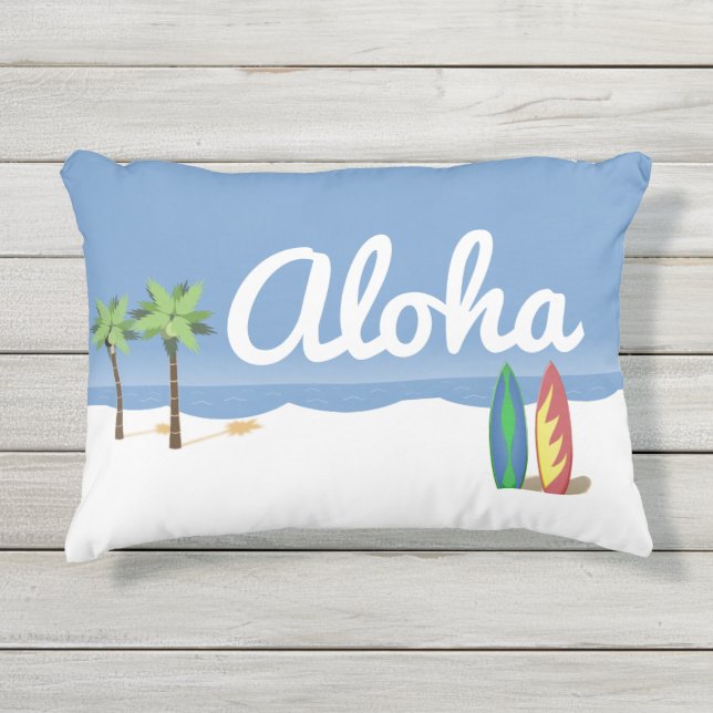 Aloha Surf Buitenkussen (Voorkant)