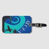 Aloha Surf en Palm Trees Bagagelabel (Voorkant (horizontaal))