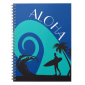 Aloha Surf en Palm Trees Notitieboek (Voorkant)