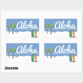Aloha Surf Rechthoekige Sticker (Vel)