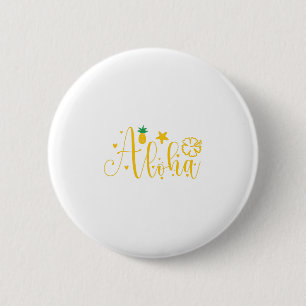 Aloha-Surfer- Palms-Tropisch-Retro-Beach-Funny Ronde Button 5,7 Cm