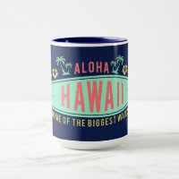 Aloha tasses nommées faites sur commande de surfer