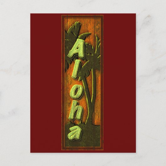 Aloha-teken Briefkaart (Voorkant)