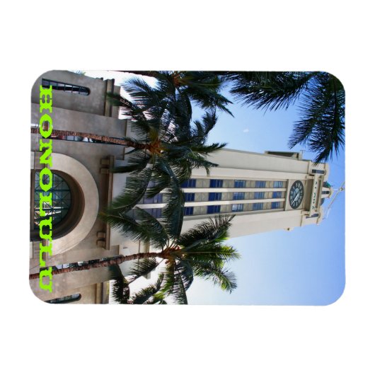 Aloha Tower Magnet :: Honolulu, O'ahu, Hawai'i (Horizontal)