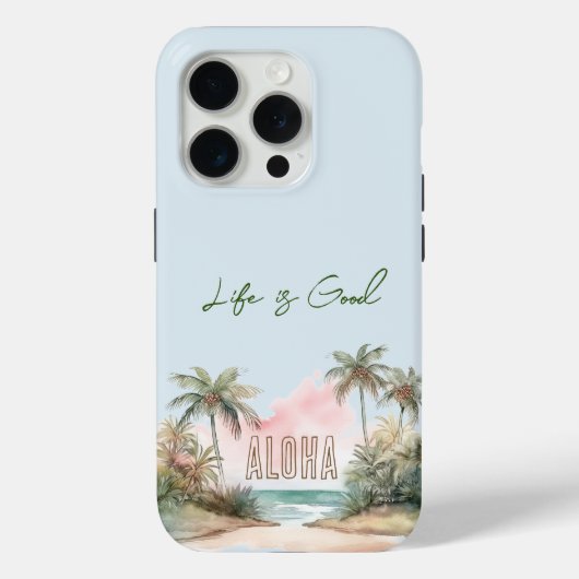 Aloha Tropical Beach Palmbomen Case-Mate iPhone Case (Achterkant)