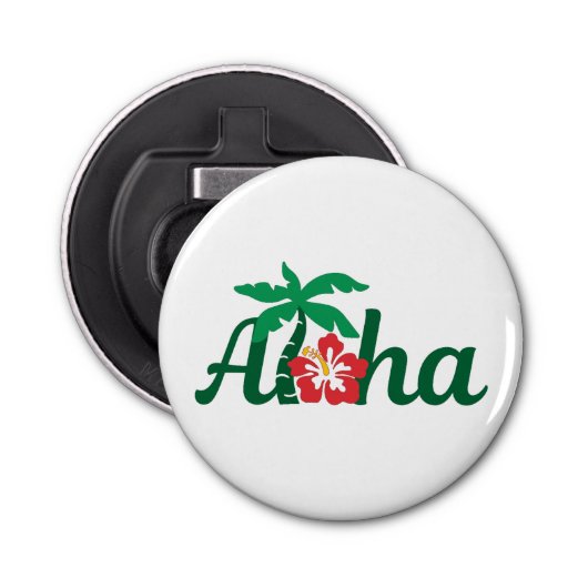 Aloha Tropical Button Flesopener (Voorkant)