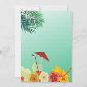 Aloha Tropical Dracks Summer Party Luau Invitation (Dos)
