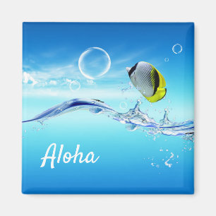 Aloha Tropical Fish Magnet Magneet