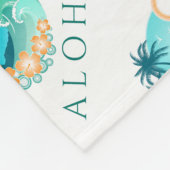 Aloha Tropical Fleece Deken (Hoek)