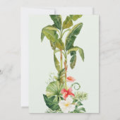 Aloha Tropical Floral 40e anniversaire Invitation (Dos)