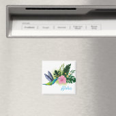 Aloha Tropical Flowers Magnet Magneet (Insitu (Vaatwasser))