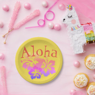 Aloha Tropical Flowers Paper Bord