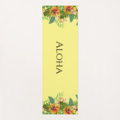 Aloha Tropical Flowers Yogamat (Voorkant)