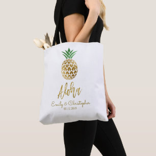 Aloha Tropical Hawaiian Pineapple Wedding Favoriet Draagtas