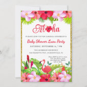 Aloha Tropical Luau Baby shower Invitation (Devant)