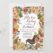 Aloha Tropical Luau Boho Baby shower Invitation (Devant)