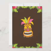 Aloha Tropical Luau Invitation d'anniversaire Flor (Dos)