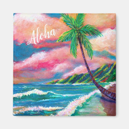 Aloha Tropical Na Pali Coast van Kauai Magnet Magneet