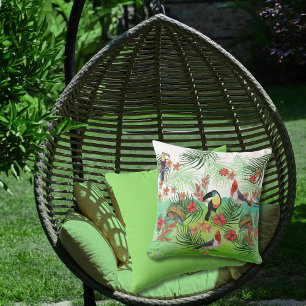 Aloha Tropical Paradis Coussin de patio extérieur