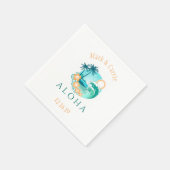 Aloha Tropical Personalized Servet (Hoek)