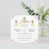 Aloha Tropical Pineapple Beach Invitation de maria (Debout devant)