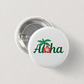 Aloha Tropical Ronde Button 3,2 Cm (Voorkant /achterkant)