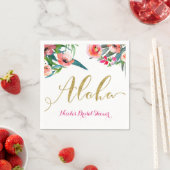 Aloha Tropical Summer Floral Vrijgezellenfeest Cus Servetten (Insitu)